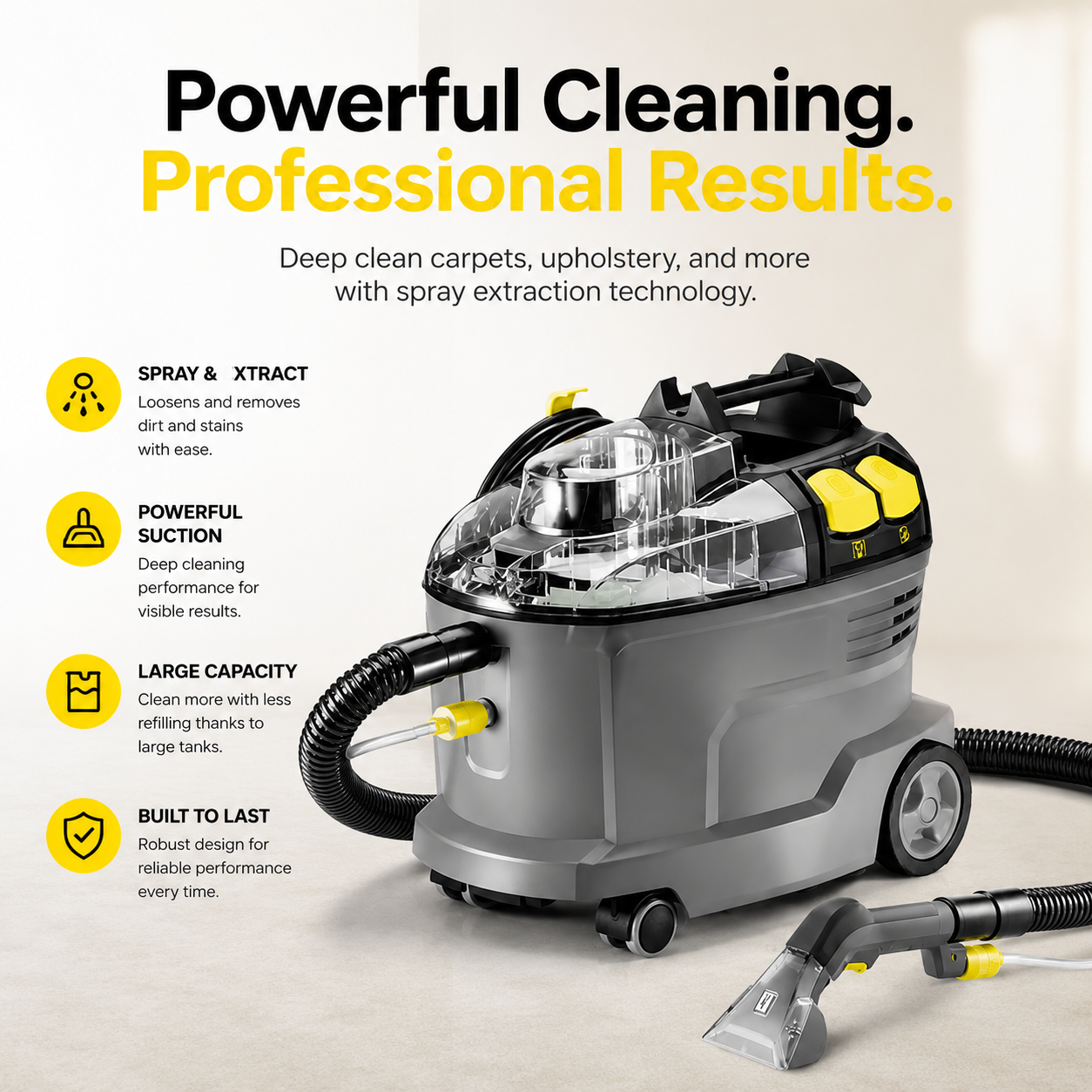 Puzzi 8/1 Spray Extraction Cleaner